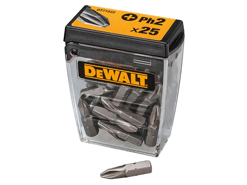 DeWalt DT71522-QZ PH2 25mm Standard Tic Tac Display 21 x Packs of 25