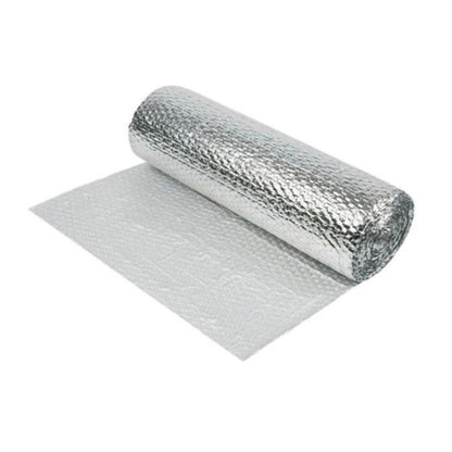 Yuzet Silver Multi-purpose Double Aluminium Bubble Insulation Foil Loft Wall Caravan Attic Garage Roof 0.6m & 1.2m Wide