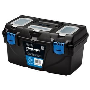 Draper 19" PLASTIC TOOLBOX WITH TRAY Plastic Toolboxes with Tote Tray