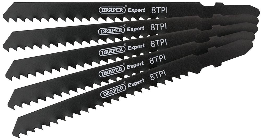 DRAPER 81724 - DT111C 100mm Jigsaw Blade Set (5 Piece)