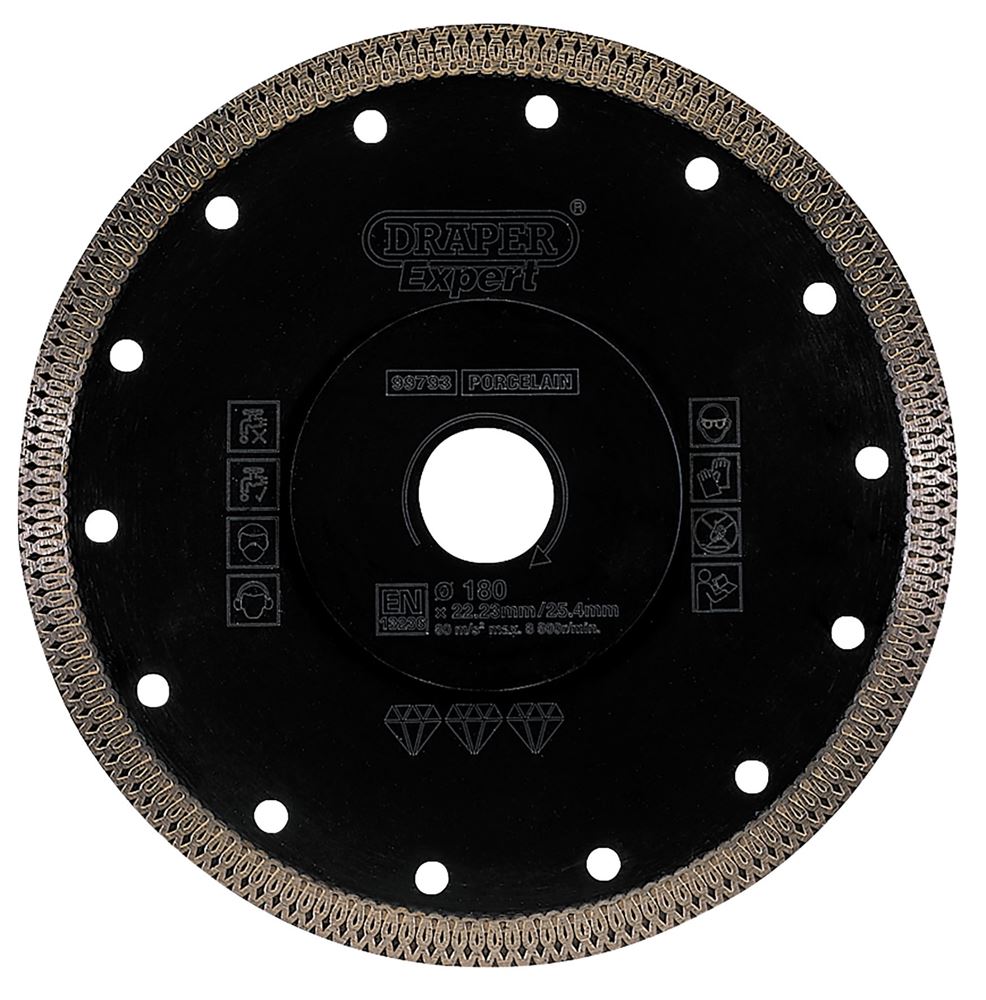 DRAPER 99793 - Turbo-X Porcelain Diamond Blade (180mm)