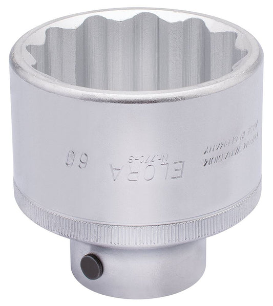 00905 Elora Elora Bi-Hexagon Socket, 3/4 Sq. Dr., 60mm 770-S 60 3/4 Sockets Professional Trade DIY Workshop Garage Use