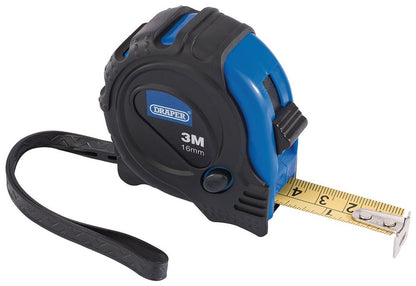 Draper MEASURING TAPE 3M/10FT X 16MM 75298 Soft Grip Measuring Tapes