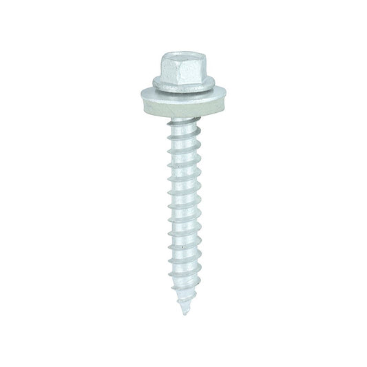TIMCO Hex Screw W16 Slash EXT 6.3 x 45 Silver Pack 100