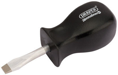 19539 Draper Expert Expert Plain Slot Mechanics Screwdriver, 6 x 38mm 939 Mechanics Screwdrivers Professional Trade DIY Workshop Garage Use