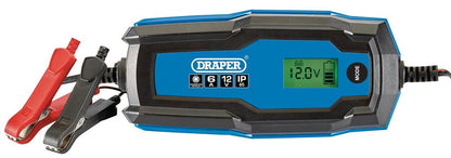 Draper 6A 12V SMART BATTERY CHARGER 53490 53490 6/12V Smart Charger and Battery Maintainer, 6A