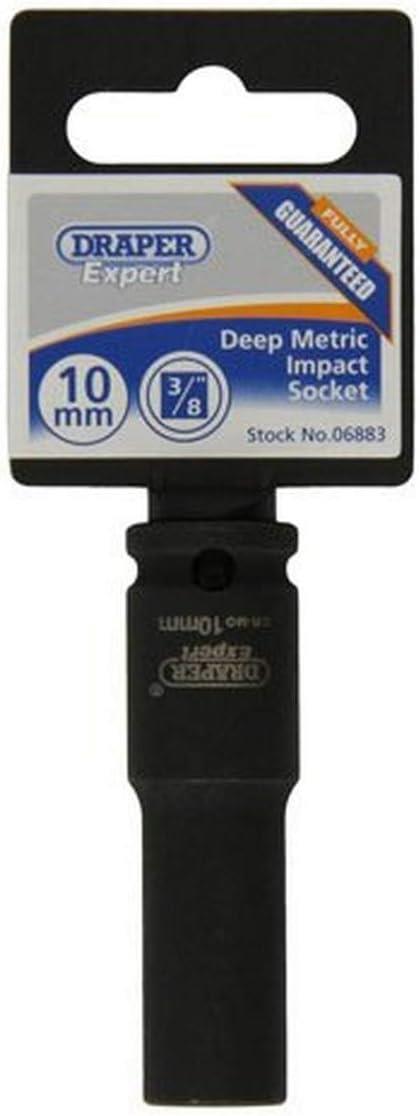 Draper 10MM IMPACT DEEP SOCKET 3/8DR 06883 3/8" Sq. Dr. Draper Expert HI-TORQÂ® Metric Deep Impact Sockets