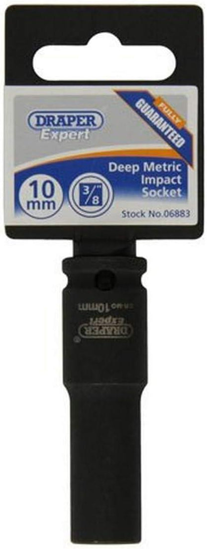 Draper 10MM IMPACT DEEP SOCKET 3/8DR 06883 3/8" Sq. Dr. Draper Expert HI-TORQÂ® Metric Deep Impact Sockets