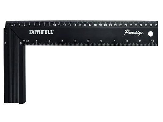 Faithfull 718L30 Prestige Try Square Black Aluminium 300mm (12in)