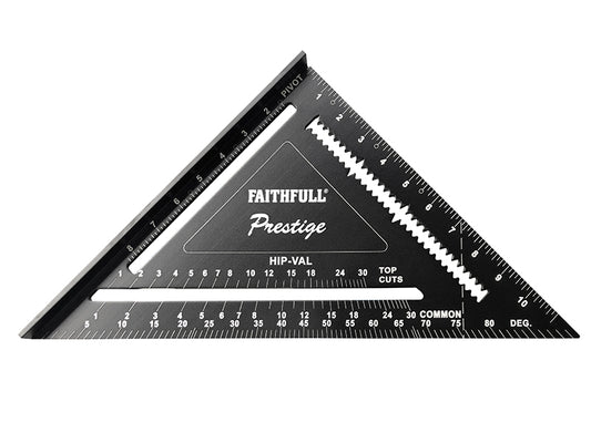 Faithfull 744212 Prestige Quick Square Black Aluminium 300mm (12in)