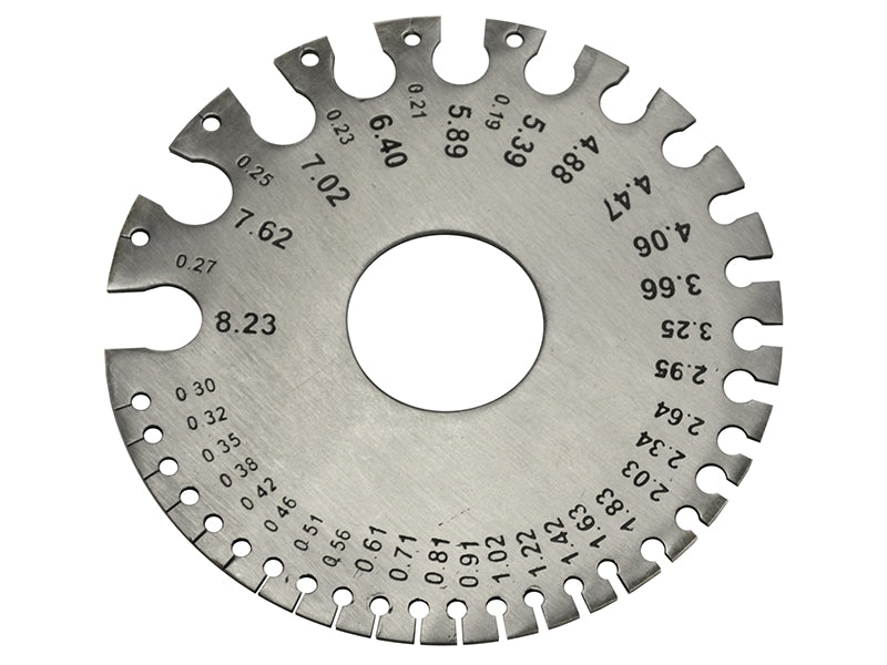 Faithfull AGC2254 Wire Gauge - Metric / Imperial