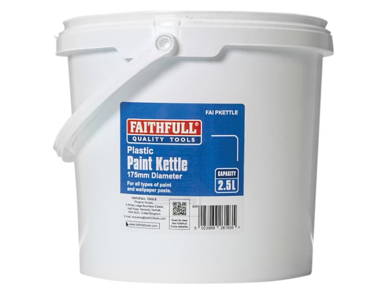 Faithfull 75143502 Plastic Paint Kettle 2.5 litre