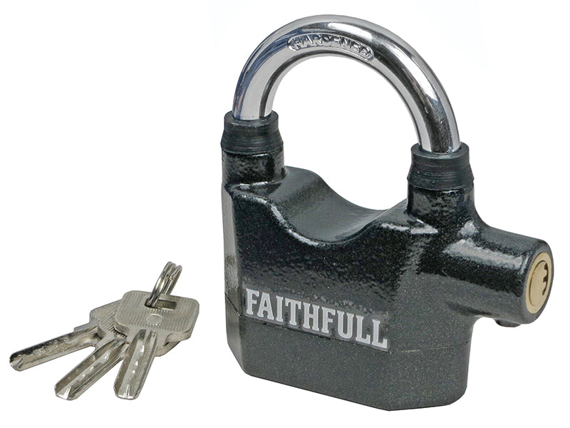 Faithfull  Padlock with Security Alarm 70mm
