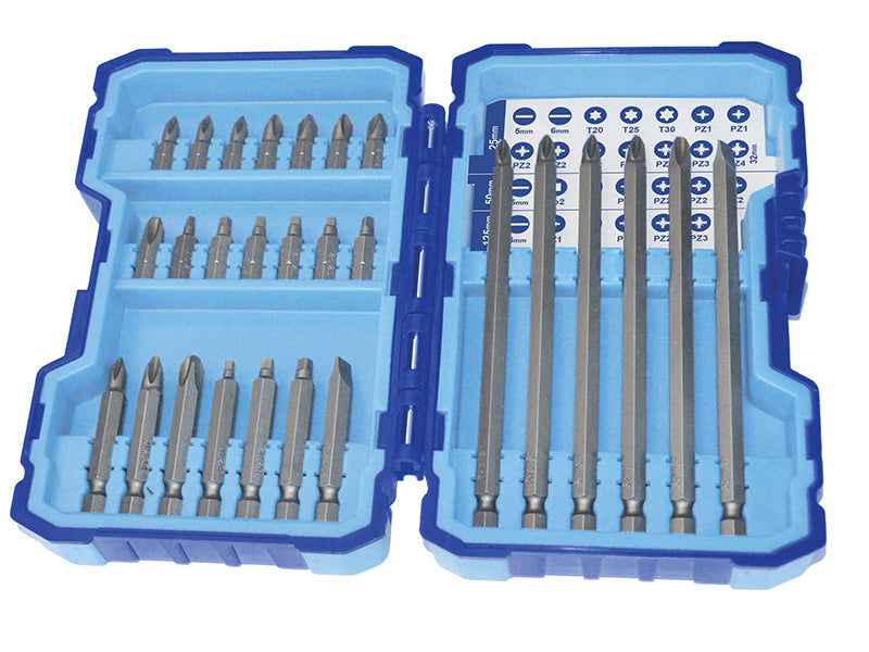 Faithfull  Extra Long Reach Screwdriver Bit Set, 27 Piece