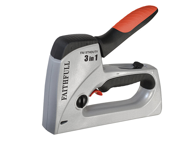 Faithfull TA 5697 Heavy-Duty Triggershot 3-in-1 Tacker/Nailer