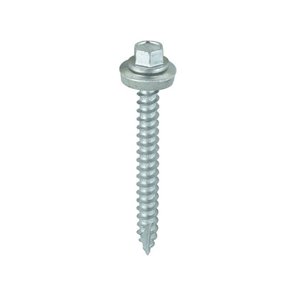 TIMCO Hex Screw W16 Slash EXT 6.3 x 60 Silver Pack 100