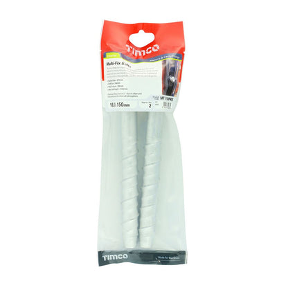 TIMCO Multi-Fix Bolt Hex Head 16.0 x 150 Silver Pack 2
