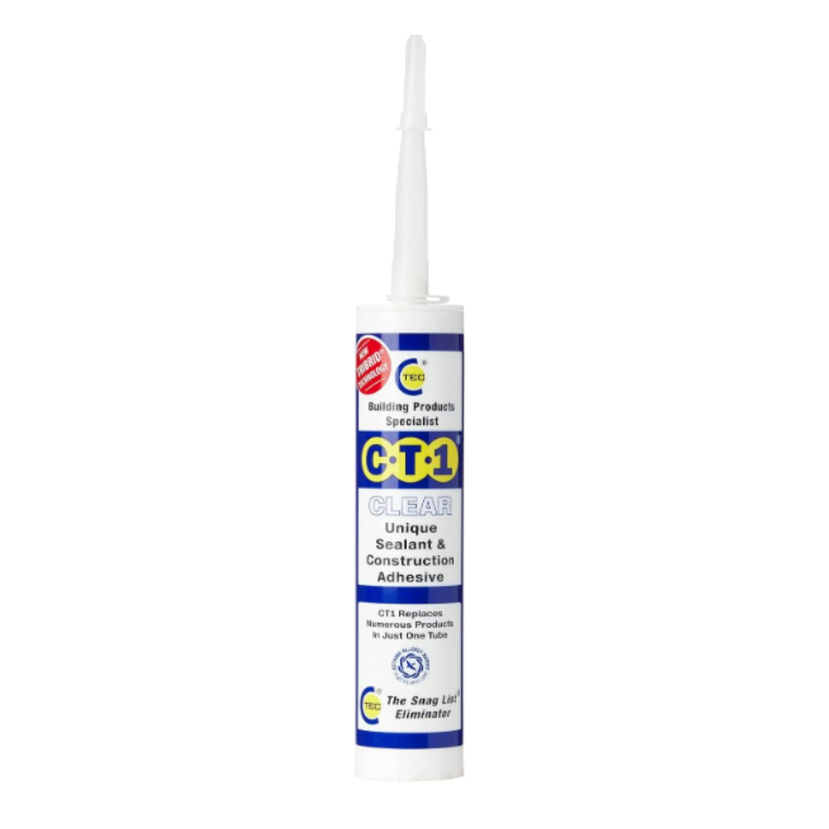 12 x CT1 Clear TRIBRID Multi-Purpose Sealant & Adhesive 290ml Flexible Odourless