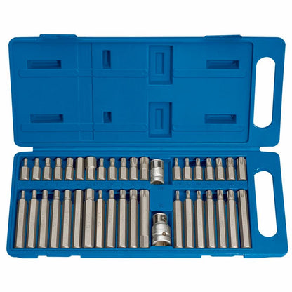 Draper TX-STAR/HEX/XZN BIT SET 40PC 33323 Draper TX-STARÂ® Hex. & Spline Mechanic's Bit Set, 3/8, 1/2" Sq. Dr. (40 Piece)