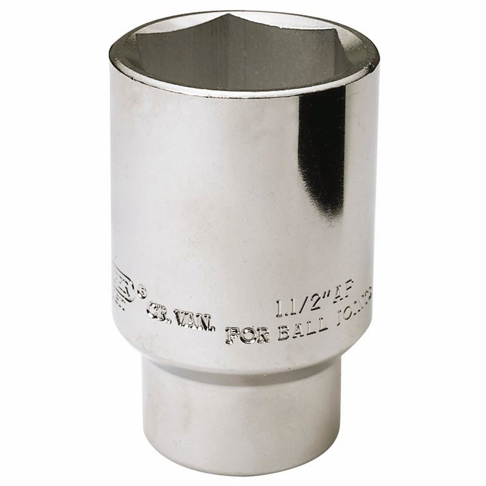 Draper 1.1/2SOCKET(ROVER BALL JOINT) 26916 Ball Joint Socket, 1/2" Sq. Dr., 38mm or 1.1/2" AF
