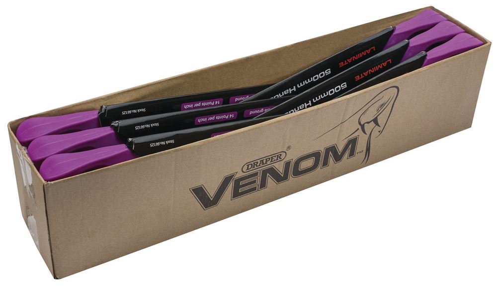 Draper VENOM 500MM 14PPI HP HAND SAW 66125 Draper VenomÂ® Double Ground Laminate Saw, 500mm, 13tpi/14ppi