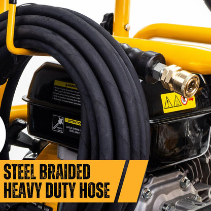 JCB JCB-PW7532P Petrol Pressure Washer 3100psi 213bar 10.7L/min 224cc Triplex AR Pump 7.5hp Jet Wash Power Cleaner Patio Driveway Car Cleaner