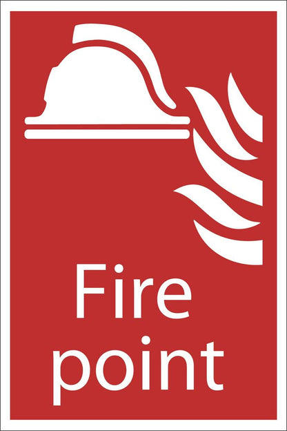 Draper FIRE POINT SIGN 72445 Fire Point' Fire Equipment Sign