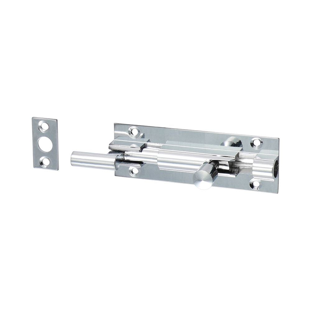 TIMCO Nkd. Barrel Bolt Pol. Chrome 75 x 25mm Pack 1