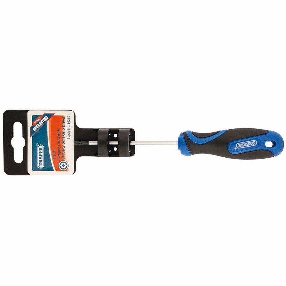 Draper T10TX75 TX-TAMPERPROOF S/D-PKD 34262 Draper TX-STARÂ® Soft Grip Security Screwdrivers