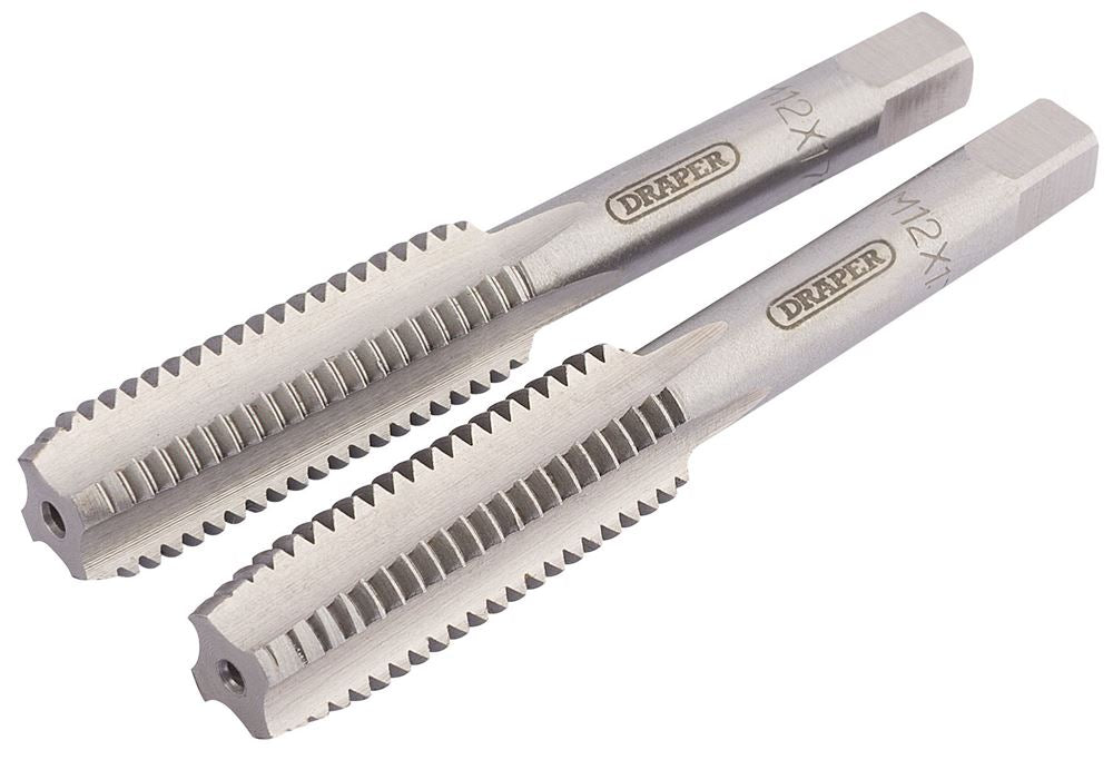 Draper M12X1.75 TAPER & PLUG TAP SET 83802 Taper and Plug Hand Taps