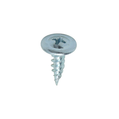 TIMCO Wafer Screw PH2 SHARP Zinc 8 x 9/16 Silver Pack 1000