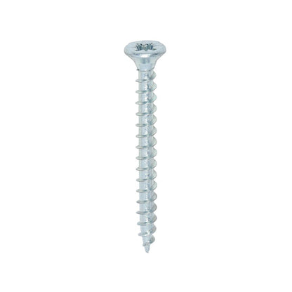 TIMCO Solo Woodscrew PZ2 CSK Zinc 3.5 x 35 Silver Pack 200