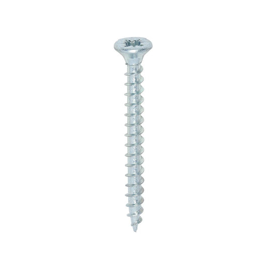 TIMCO Solo Woodscrew PZ2 CSK Zinc 3.5 x 35 Silver Pack 200