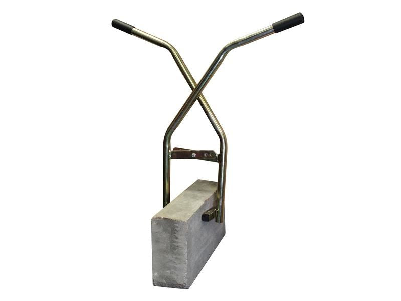 Faithfull FAIKERBL Heavy-Duty Kerb Lifter Tongs, 360 mm Clamping Range, 100 kg Capacity