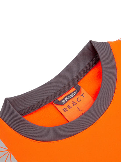 Pulsar RCT Hi Vis Sweatshirt Yellow Orange EN ISO 20471 Class 3 Workwear GRS Certified