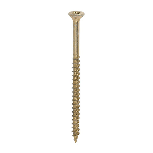 TIMCO Velocity Screw PZ3 CSK ZYP 6.0 x 100 Gold Pack 100