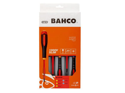 Bahco BE-9882SL SLIM ERGO™ Insulated Screwdriver Set, 5 Piece