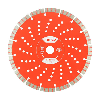 TIMCO Trade Diamond Blade Seg 230 x 22.2 Pack 1