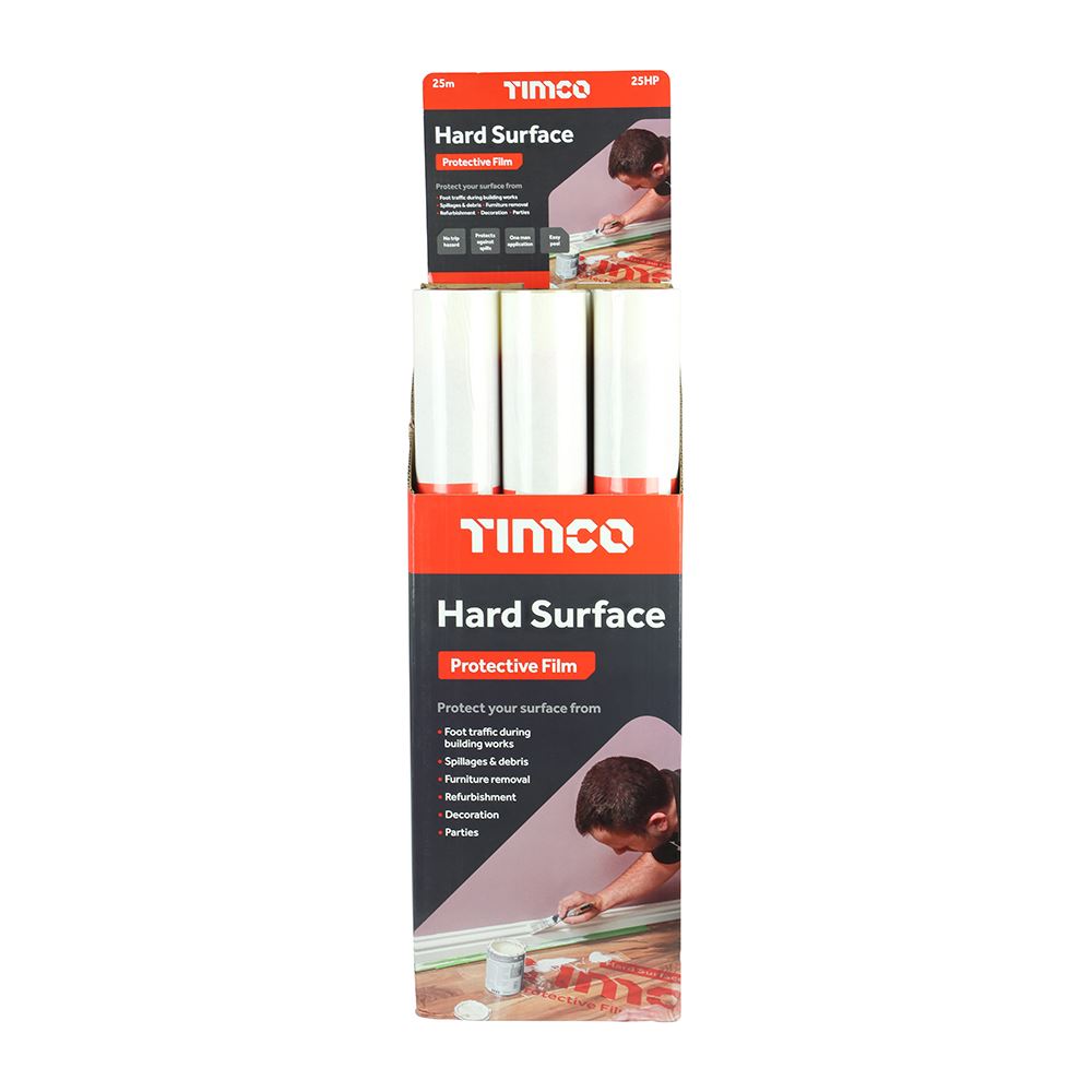 TIMCO Hard Surface Protective Film 25m x 0.6m Pack 1