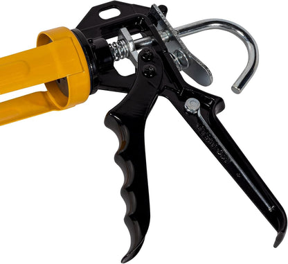 Roughneck 32-230 Heavy Duty Sealant Gun – Up to 400ml Cartridges, 13:1 Thrust, Non-Drip Rotating Barrel & Nozzle Cleaner