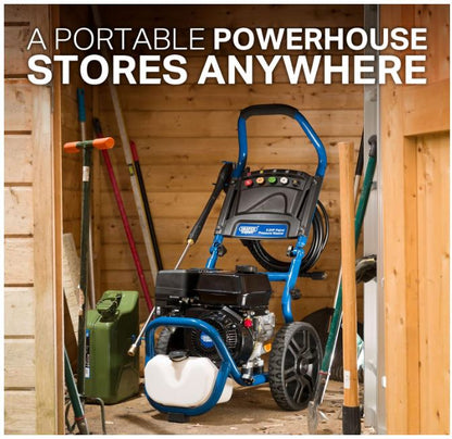 83818 Draper Expert Expert Petrol Pressure Washer, 6.5HP PPW650 Pressure Washers Professional Trade DIY Workshop Garage Use