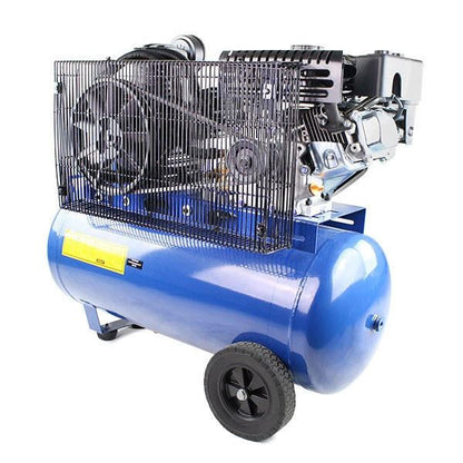 Hyundai HY70100P Petrol Air Compressor 7hp 10.7CFM 145psi 90 Litre Workshop Compressor Garage Air Compressor Workshop Garage Pneumatic Tools