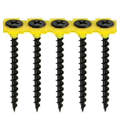 TIMCO Collated Drywall Coarse Black 3.5 x 38 Black Pack 1000