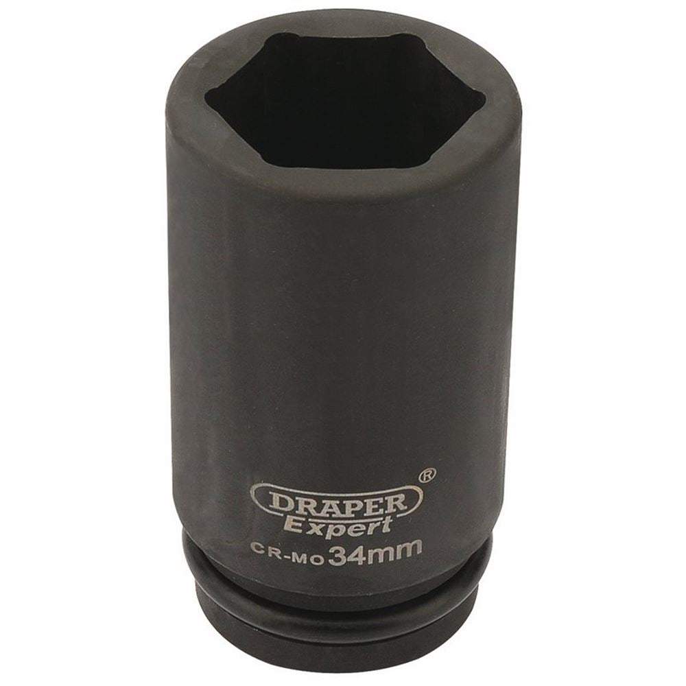 Draper 34MM IMP.DEEP SCKET 3/4DR 27142 3/4" Sq. Dr. Draper Expert HI-TORQÂ® Metric Deep Impact Sockets