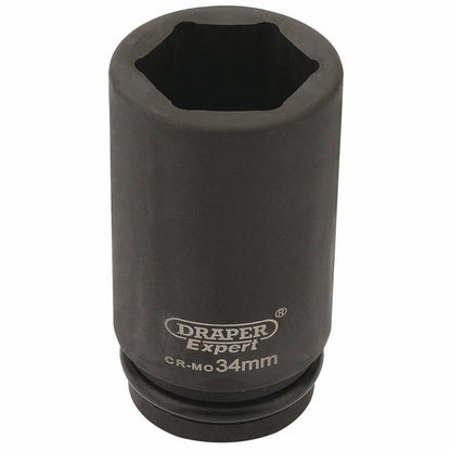 Draper 34MM IMP.DEEP SCKET 3/4DR 27142 3/4" Sq. Dr. Draper Expert HI-TORQÂ® Metric Deep Impact Sockets