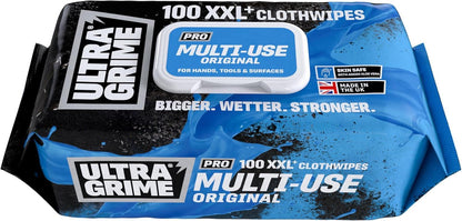 UltraGrime PRO Multiuse Wet Wipes XXL 100 Pack Heavy Duty Cleaning Wipes