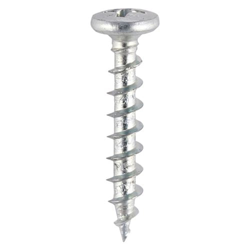 TIMCO PVC Friction Stay Screw - BZP 4.3 x 25 Pack 1000