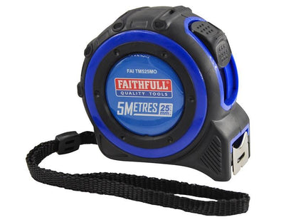 Faithfull FAITM525MO Trade Tape Measure 5m (Width 25mm) (Metric Only) |