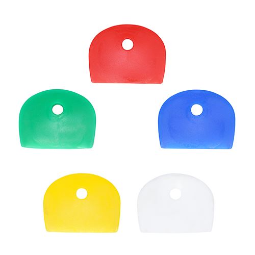 TIMCO Coloured Key Caps Mixed Colours Red Pack 10