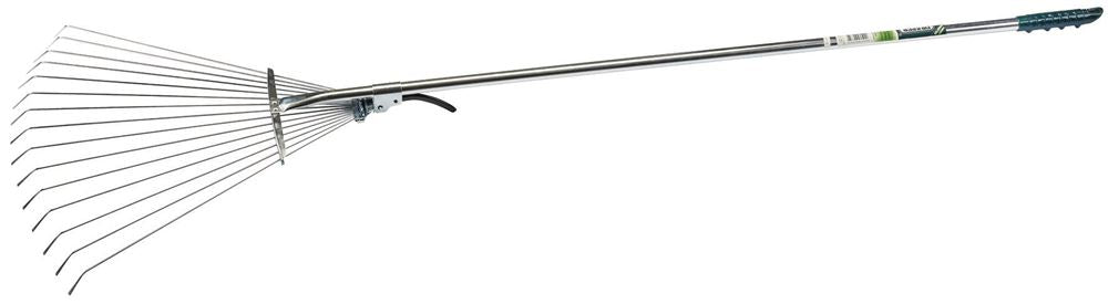 21862 Draper Adjustable Lawn Rake, 190 - 570mm 3083 Rakes Professional Trade DIY Workshop Garage Use